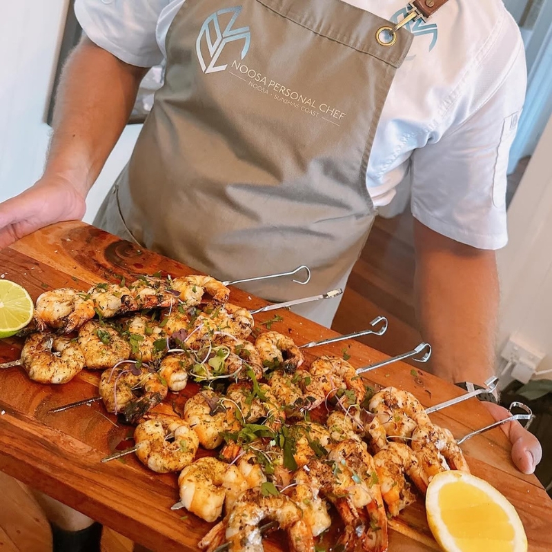 prawns by noosa personal chef
